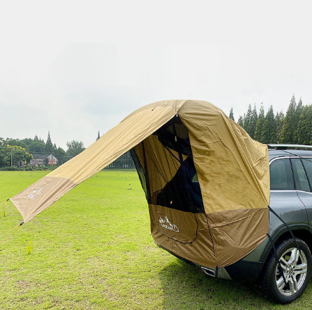 Rear Carport Tent SUV Car Trunk Tour Barbecue Camping Car Canopy Tail Extension Sunshade Rainproof