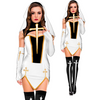 Image of Sexy Nun Costume Superior Halloween Church Religious Convent Cosplay Naughty Nun Costume Black & White