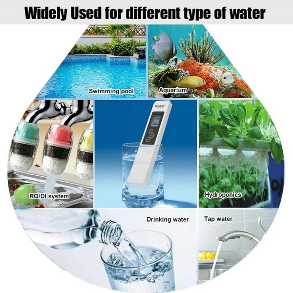 Digital Water Tester Quality Water TDS Purity Temperature Multifunctio