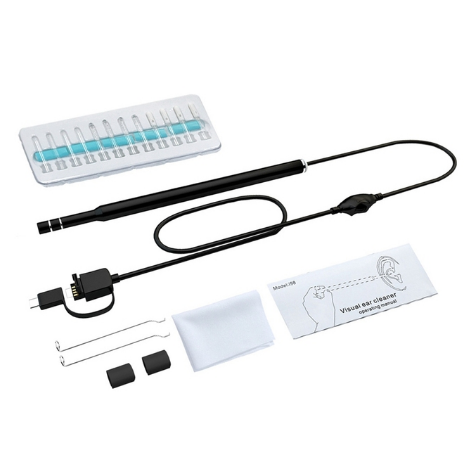 Endoscope Ear Cleaning Medical Otoscope Cleaner Ear Sticks Ear Cleaning Kit Removal Tool