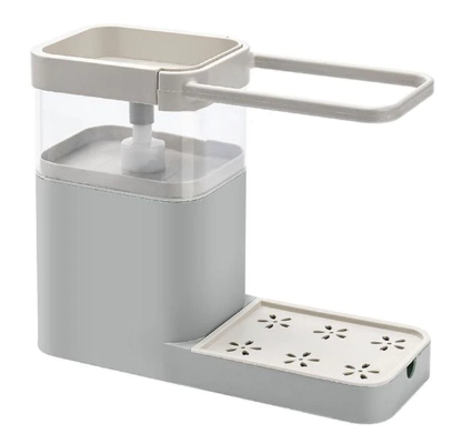 Multifunctional Kitchen Soap Dispenser Kitchen Sponge Holder Press Liquid Soap Box Organizer Kitchen Tools
