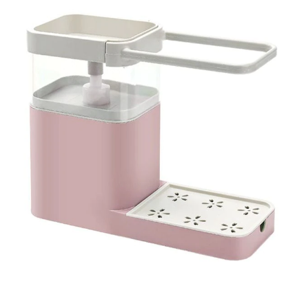 Multifunctional Kitchen Soap Dispenser Kitchen Sponge Holder Press Liquid Soap Box Organizer Kitchen Tools