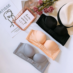 Front Closure Strapless Push Up Bra Sexy Invisible Underwear Lingerie Invisible Bra ABC Cup