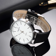 Simple Style Watch For Ladies Leather Fashion Casual Minimal Women's Watch Quartz Clock