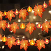 Image of 10/20 LED String Lights Outdoor Artificial Autumn Maple Fall Ideas For Wedding Fall Decorations Outside
