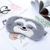 Image of Eye Cover For Sleep Cute Sloth Plush Cartoon Travel Rest Eye Shade For Sleep Kid Sleep Aid