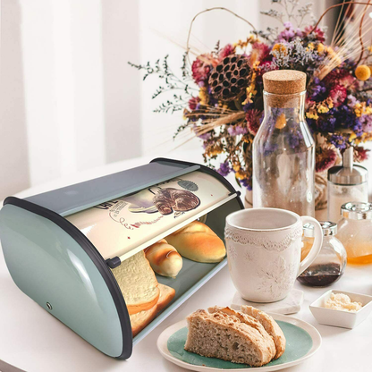 Vintage Stainless Steel Bread Box