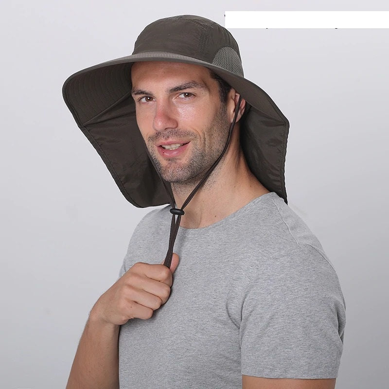 Mens Safari Hat with Neck Flap – Wanda Supply