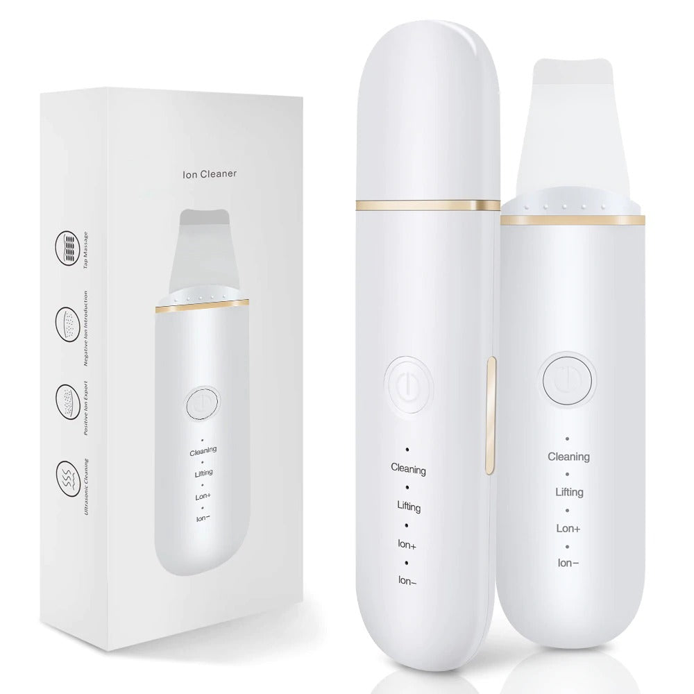 Ultrasonic Skin Scrubber Vibration Face Scraper Spatula
