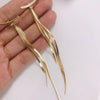 Image of Vintage Gold Long Drop Earrings