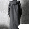 Image of Mens Extra Long Outerwear Black Raincoat