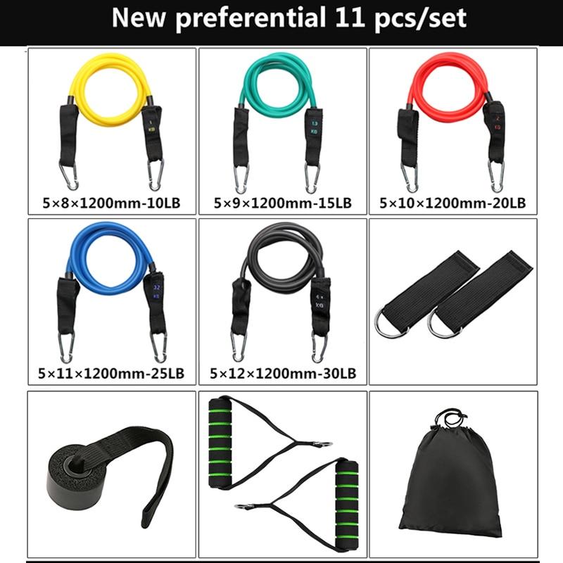 Resistance Band Set - Pull Up Bands Set 11 Pcs