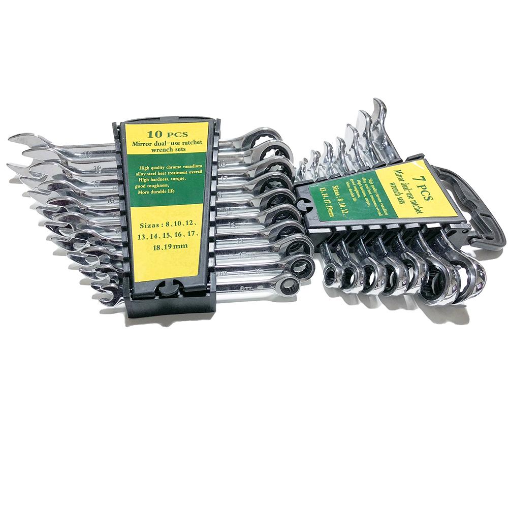 Ratcheting Wrench Set 10 Pcs Tool Set