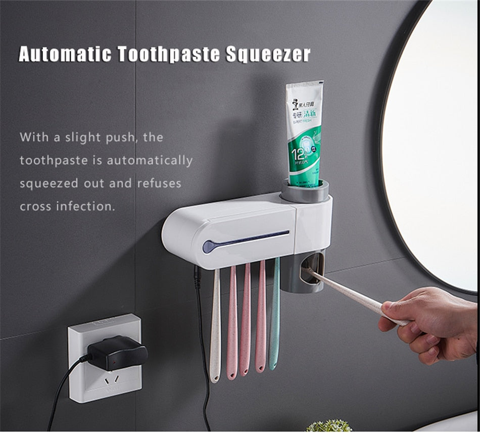 Toothbrush Sterilizer, Sanitizer Holder and UV Desinfection