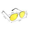 Image of Night Vision HD Driving Glasses Yellow Night vision