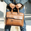 Image of Archibald Crazy Horse Leather Vintage Weekender Bag