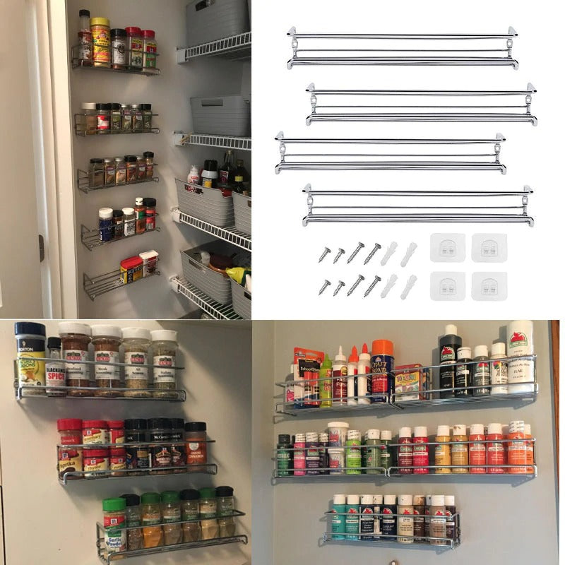 Wall Mount Spice Rack Organizer for Cabinet Spice Cabinet Organizer