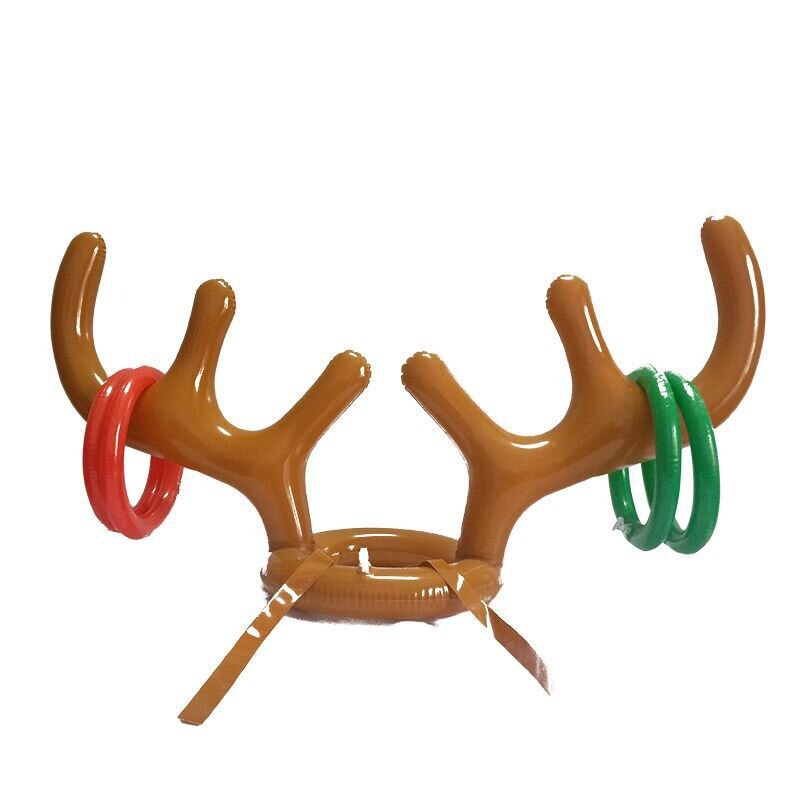 Christmas Reindeer Antler Ring Toss Game, Family Set