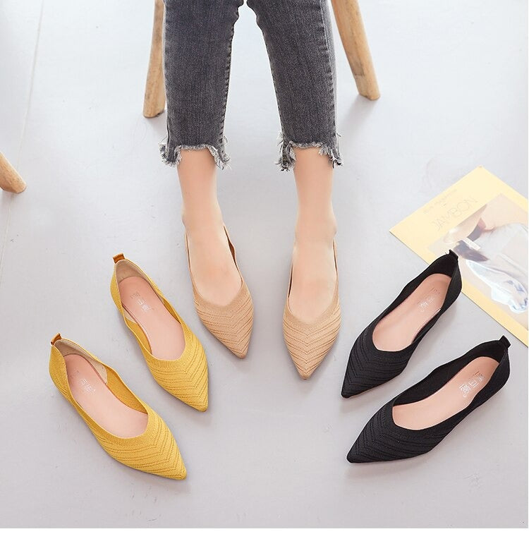 Comfortable flats shoes for women Slip on Point