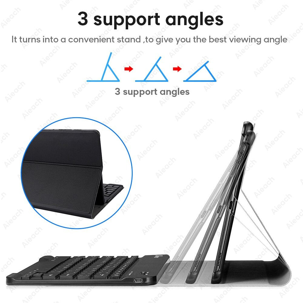 Backlit Keyboard iPad Case 360 Rotatable