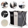 Image of Collapsible 2/3 Section Laundry Basket