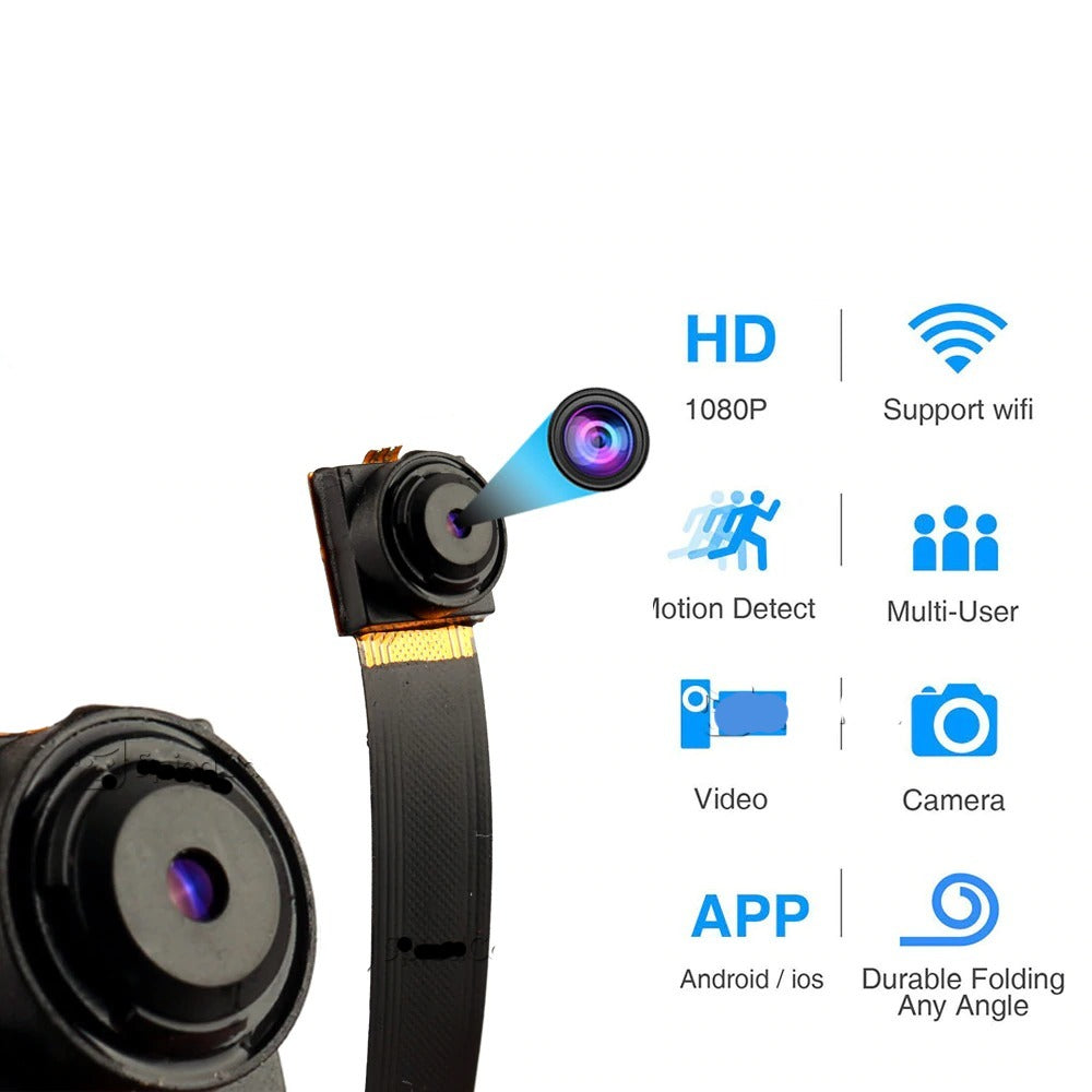 1080P Full HD H.264 Ultra Mini WIFI Flexible Camera Video Audio Recorder Motion Detection