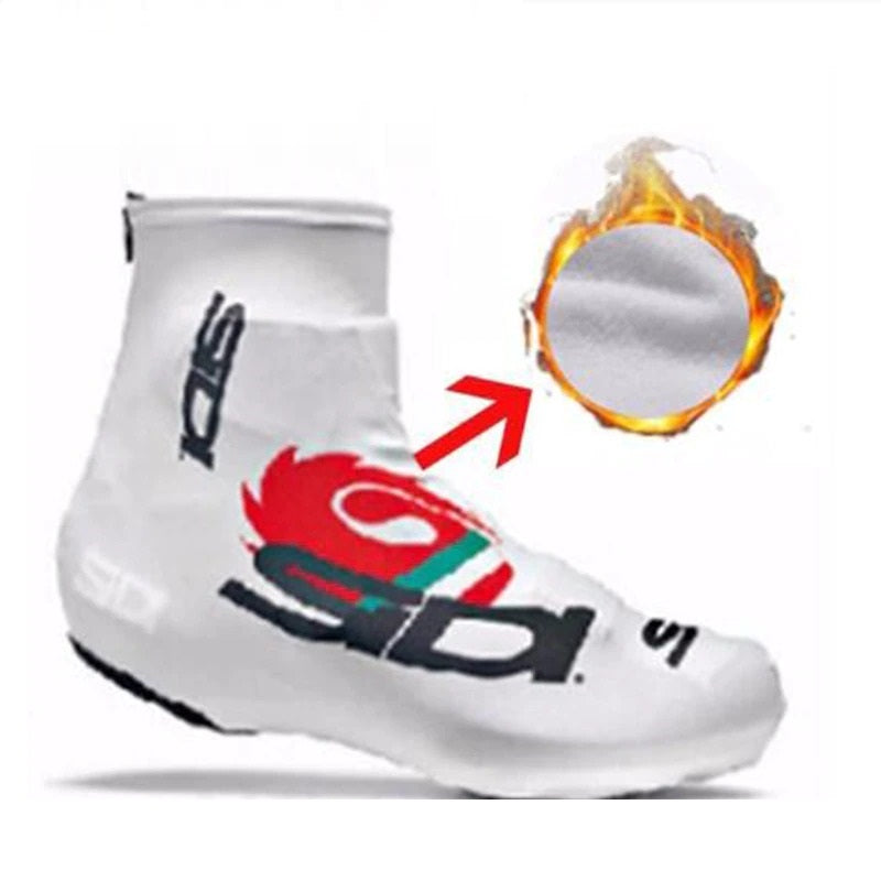 Thermal Fleece Winter Cycling Shoe Cover Overshoe Bicycle Shoe Cover Waterproof Cycling Shoes Cover