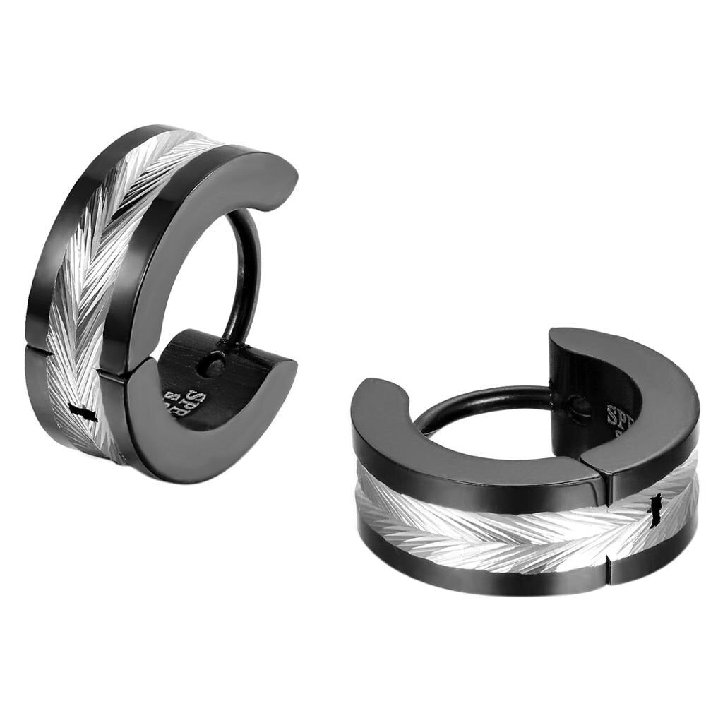Stainless Steel Stud Earrings for Men Women Hoop Earrings Huggie Piercing