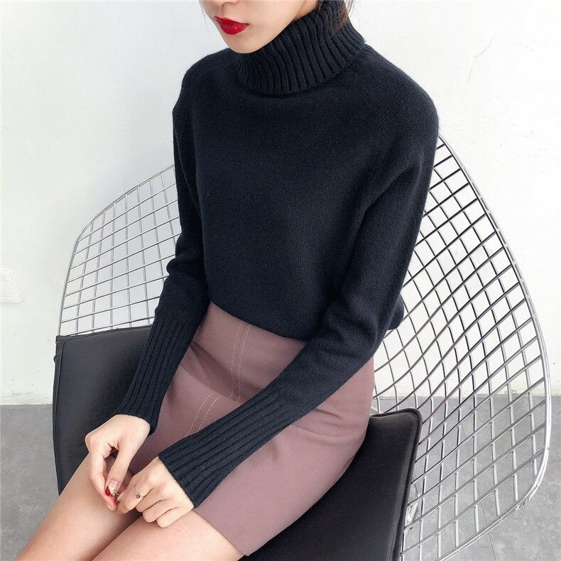 Knitted Women Cashmere Sweater