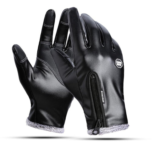 Winter Premium Leather Gloves Touchscreen