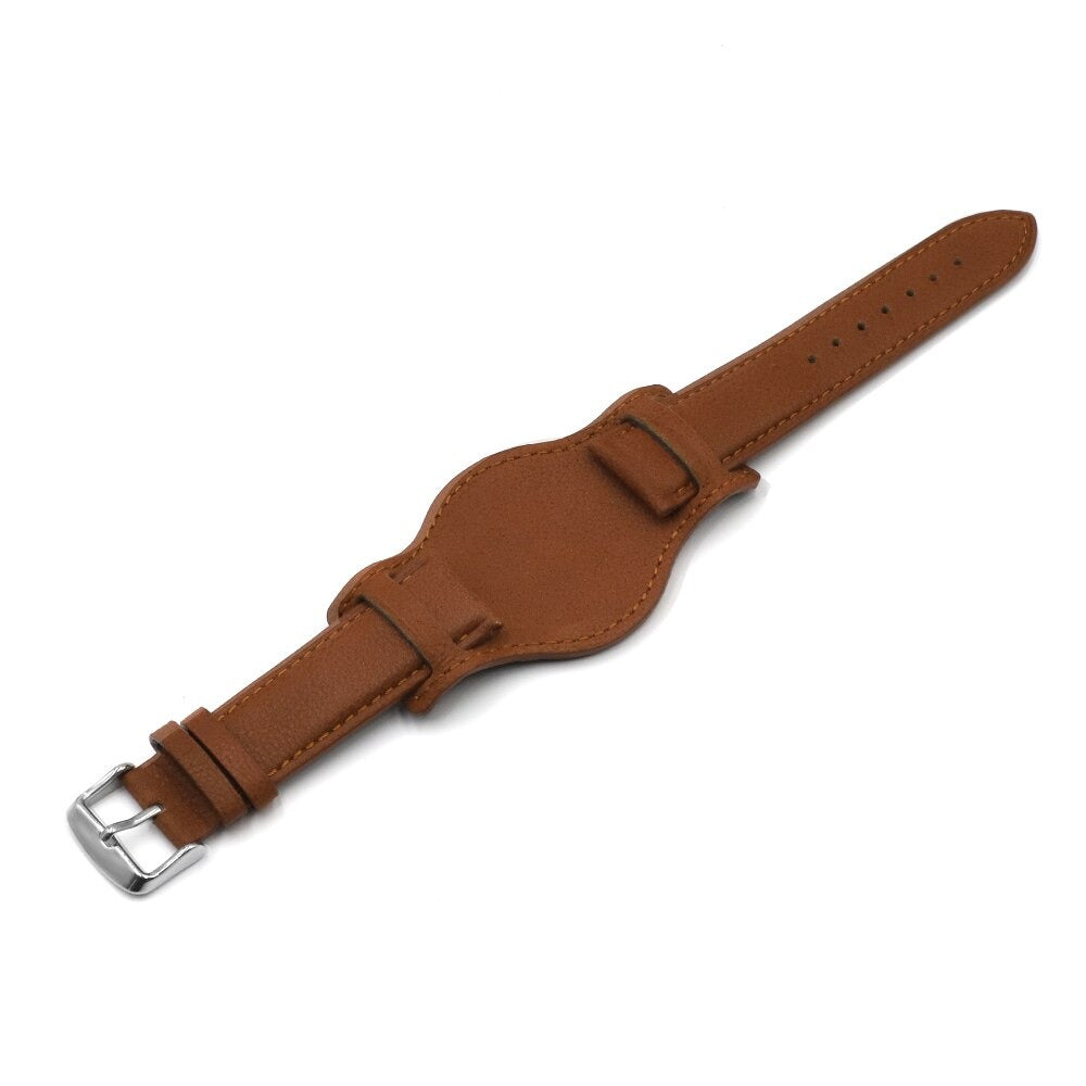 Vintage Genuine Leather Cuff Watch Band Strap