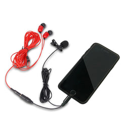 Portable Clip-on Lapel Cell Phone Microphone Mini Microphone USB-C Type 3.5 Jack and iOS