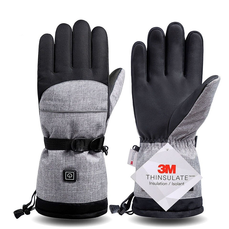 Electric Heated Work Snowboard Waterproof Gloves
