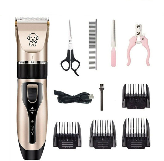 Dog Grooming Kit Rechargeable Hair Cordless Clipper