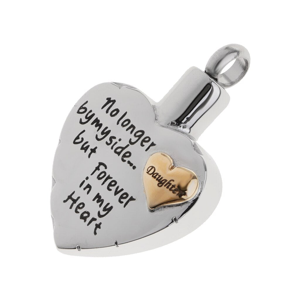 No Longer by My Side Heart in Heart Necklace