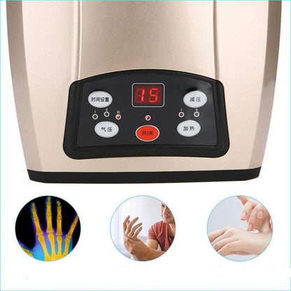 Heated Hand Massager for Arthritis Physiotherapy Equipment Pressotherapy Palm Massage Device Air Compression Finger Massager