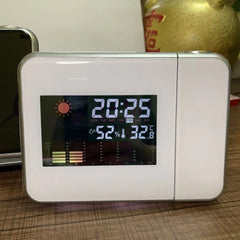 LCD Clocks Projection Digital Alarm Clock with  Weather Snooze Alarm Desk Clock Digital Tabl Clock