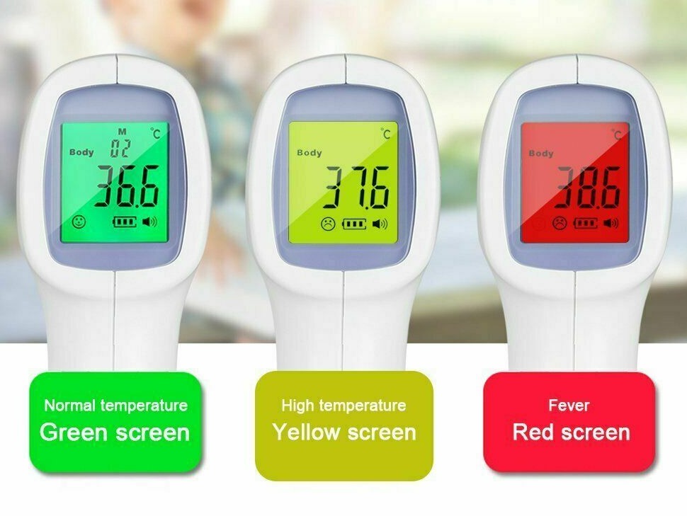 Medical NON-CONTACT Body Forehead IR Infrared Laser Digital Thermometer Accurate