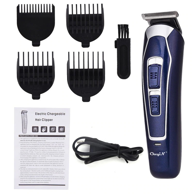 Rechargeable Shaver Low Noise Professional Hair Trimmer Cordless