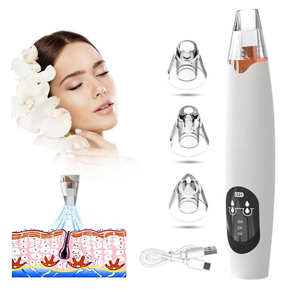 Original Blackhead Remover Pore Vacuum - Best Blackhead Remover Pearl White