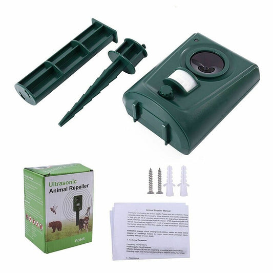 Raccoon deterrent Outdoor Ultrasonic Repeller Garden Ultrasonic Outdoor Animal Motion Sensor