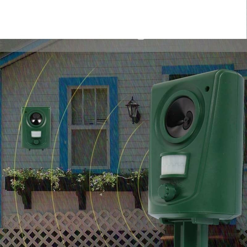 Raccoon deterrent Outdoor Ultrasonic Repeller Garden Ultrasonic Outdoor Animal Motion Sensor