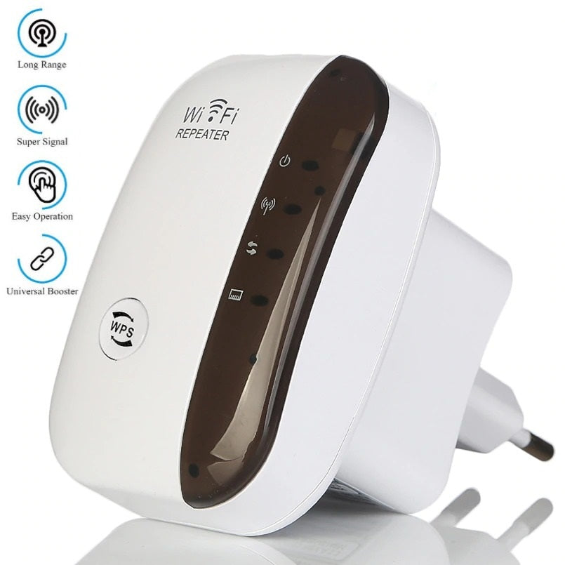 Wi-Fi Extender Wireless, Wi-Fi Signal Range Repeater Booster Wall Plug