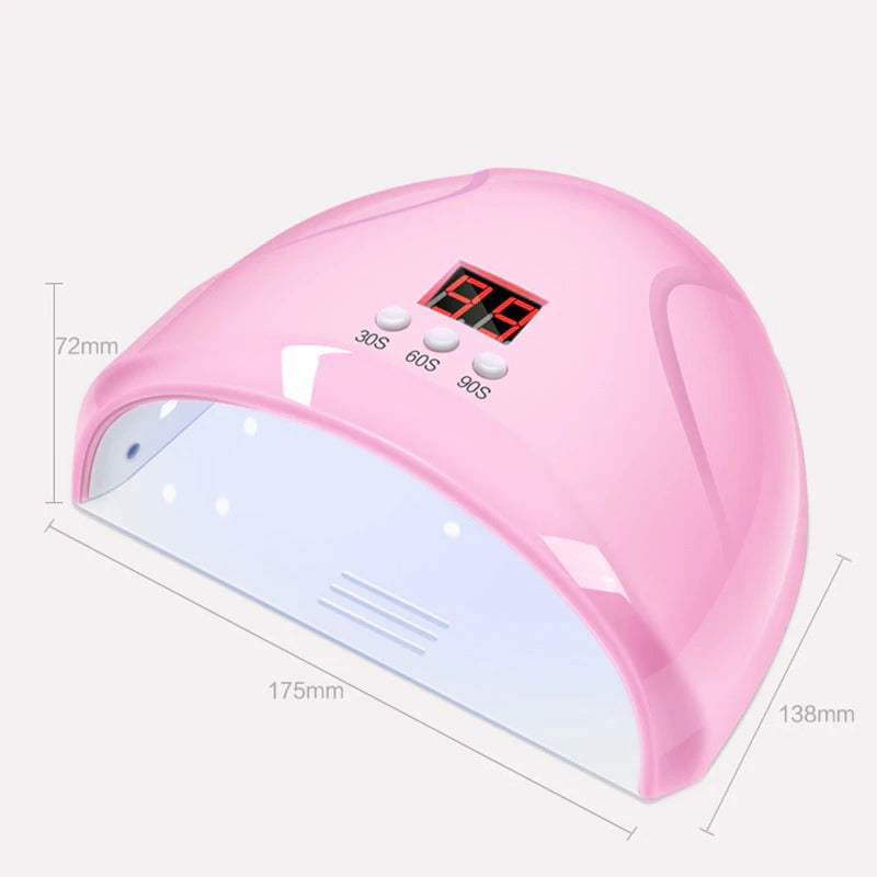 LED UV Nail Lamp Auto Sensor Curing Gel Light Dryer Timer Double Hand 120W