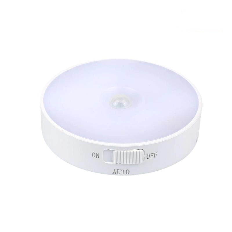 LED Motion Sensor Rechargable Light USB Energy-Saving Night Light