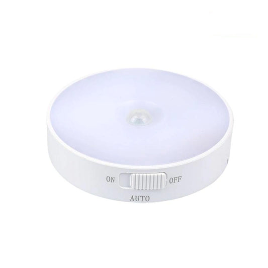 LED Motion Sensor Rechargable Light USB Energy-Saving Night Light