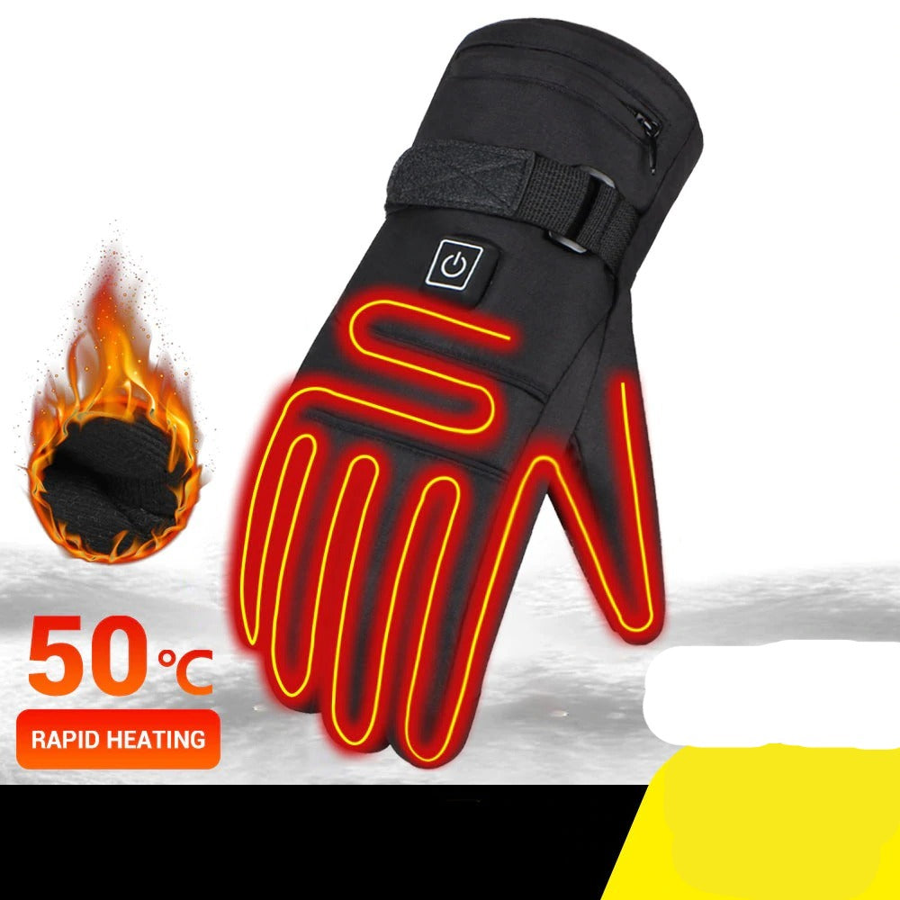 Electric Finger Touch Screen Heated Gloves