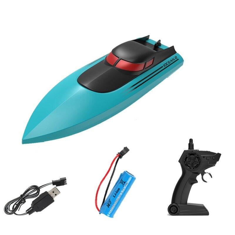 2.4 GHz Remote Control Boat Rechargable RC Boat Anti-Collision Designed Fast RC Boat