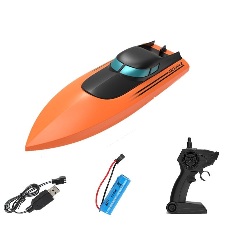 2.4 GHz Remote Control Boat Rechargable RC Boat Anti-Collision Designed Fast RC Boat