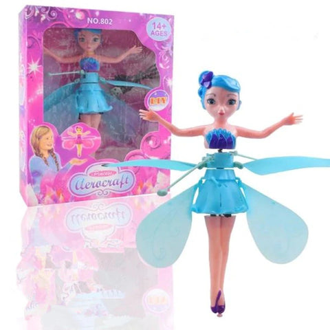Princess Flying Fairy Doll Shinning LED Lighting Flying Fairy Toy Flying Doll